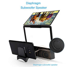 Load image into Gallery viewer, Jteman 5-in-1 Bluetooth Spearker 3D HD Mobile Phone Screen Magnifier Amplifier Movie Video Cell Phone Enlarger Screen Phone Projector for All Samrtphones Android and Phone(Black)