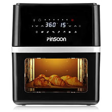 Load image into Gallery viewer, PINSOON Air Fryer Oven 10 QT with 31 Recipes, 360 degree Of Super-Heated Cyclonic Air, 8 Cooking Presets and 11 Accessories, LED Touch Screen and Auto-Shutoff Safety System