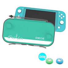 Load image into Gallery viewer, SMOS Carry Case for Nintendo Switch lite,YKK Waterproof Zipper, Ultra Slim Hard Shell with 8 Game Cartridges, Protective Carrying Case for Travel,Gray (Malachite Green)