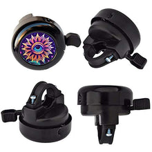 Load image into Gallery viewer, ZYCCW Customized Design Bike Bicycle Bell, Loud Long Crisp Clear Sound for Adults Kids Mountain Road Bike BMX Electric Bike (Evil Eye Flower)