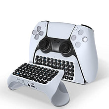 Load image into Gallery viewer, Lamptti Min Wireless Bluetooth Keyboard for PS5 Controller, Keyboard and Voice Chat Board for Messaging and Chat,Works with PS5, Smartphones and moreErgonomic Design