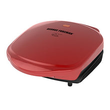 Load image into Gallery viewer, George Foreman 2-Serving Classic Plate Electric Indoor Grill and Panini Press, Red, GR10RM,5.6 x 10 x 9.2"