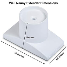 Load image into Gallery viewer, Wall Nanny Extender - 4 Inch Baby Gate Extension Kit (Made in USA) Extends Pressure Mounted Gates + Protects Walls + Stabilizes Gate - for Child, Pet & Dog Gates - Works on Stairs - Wall Protector