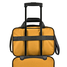 Load image into Gallery viewer, U.S. Traveler Rio Rugged Fabric Expandable Carry-on Luggage Set, Mustard , 2 Wheel