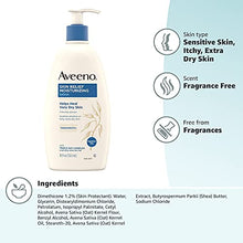 Load image into Gallery viewer, Aveeno Skin Relief Fragrance-Free Moisturizing Lotion for Sensitive Skin, with Natural Shea Butter & Triple Oat Complex, Unscented Therapeutic Body Lotion for Itchy, Extra-Dry Skin, 18 fl. oz