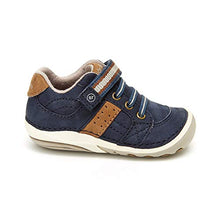 Load image into Gallery viewer, Stride Rite girls Artie Lightweight Leather Sneaker, navy, 6 W US