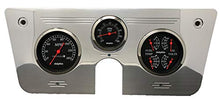 Load image into Gallery viewer, Dolphin Gauges 1967 1968 1969 1970 1971 1972 Chevy Truck 3 Gauge Quad Style Mechanical Dash Panel Insert Black