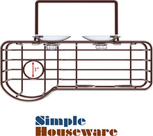 Load image into Gallery viewer, SimpleHouseware Kitchen Sink Caddy Organizer for Brush Sponge Holder, Bronze