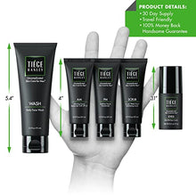 Load image into Gallery viewer, Tiege Hanley Men’s Skin Care System Level 2 | Five Amazing Products Including Face Wash, Morning & Bedtime Moisturizer, Exfoliating Scrub & Eye Cream | Look and Feel Amazing Every Day, It’s Simple