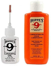 Load image into Gallery viewer, Hoppes 9 Elite Gun Cleaning kit - Gun Bore Cleaner and Lubricant Oil with 14.9 ML Precision Lubricator and 25-40 Patches for .38, 9mm.40.44 and .45 Caliber