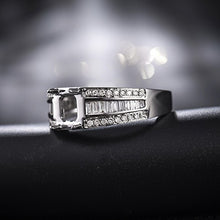 Load image into Gallery viewer, Beyond jewelry Solid 14K/18K White Yellow Rose Gold Natural Brilliant Diamond Oval Round Pear Cushion Semi Mount Ring