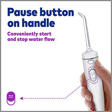 Load image into Gallery viewer, Waterpik Whitening Water Flosser, White (WF 05) Electric Oral Irrigator Flosser Whitens Teeth Gently