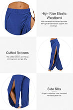 Load image into Gallery viewer, fitglam Women's High Slit Harem Yoga Pants Loose Fit Lounge Beach Pants (Light Gray, XS)