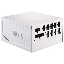 Load image into Gallery viewer, Cooler Master V750 Gold White Edition V2 Full Modular, 750W, 80+ Gold Efficiency, Semi-fanless Operation, 16AWG PCIe high-Efficiency Cables