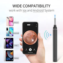 Load image into Gallery viewer, Ear Wax Removal Ear Wax Camera Cleaner Wireless Ear Otoscope with Light Earwax Cleaner Ear Wax Removal Tool for Kids, Adults & Pets