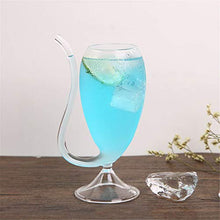 Load image into Gallery viewer, Wine Whiskey Glass Heat Resistant Glass Sucking Juice Milk Cup Tea Wine Cup (A)