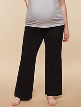 Load image into Gallery viewer, Motherhood Maternity Women's Maternity Active Secret Fit Belly Boot Cut Yoga Pant, Black, Small