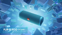 Load image into Gallery viewer, JBL FLIP 5 - Waterproof Portable Bluetooth Speaker Made From 100% Recycled Plastic - Blue