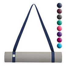 Load image into Gallery viewer, Gaiam Easy-Cinch Yoga Mat Sling, Navy, 1 Count
