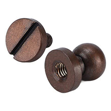 Load image into Gallery viewer, 20Pcs Round Head Rivets, Luggage Hardware Accessories Round Head Stud Screws Nails Portable Strong Good Toughness for DIY Leather Crafts/Shoes/Bag/Jeans/Clothe(8X7mm)