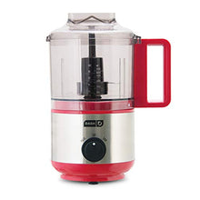 Load image into Gallery viewer, Dash DMFP100RD Mini Food Chopper, Blender + Grinder with Stainless Steel Blades for BBQ Sauce, Salsa, Pesto, Salad & Dessert: Easily Meal Prep Onion, Nuts, Cheese, Garlic, Bacon & More, 2 cup, Red