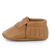 Load image into Gallery viewer, BirdRock Baby Moccasins - 30+ Styles for Boys & Girls! Every Pair Feeds a Child (US 5.5, Brown)
