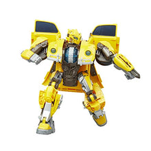 Load image into Gallery viewer, Transformers: Bumblebee Movie Toys, Power Charge Bumblebee Action Figure - Spinning Core, Lights and Sounds - Toys for Kids 6 and Up, 10.5-inch