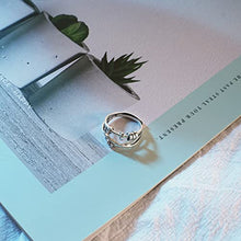 Load image into Gallery viewer, STJERNES s925 Sterling Silver Anti Anxiety Rings For Women girls,Adjustable Stacking Spinning Worry Ring,Jewelry Gift for Best Friends