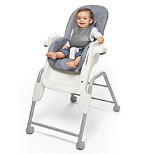 Load image into Gallery viewer, OXO Tot Waterproof Silicone Roll Up Bib with Comfort-Fit Fabric Neck, Gray