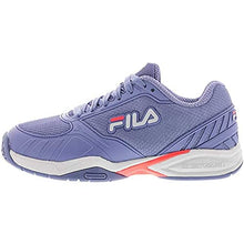 Load image into Gallery viewer, FILA Women Volley Zone Shoes, Color: Infi/Pair/Dpnk, Size: 6.5 (5PM00595-418-6.5)