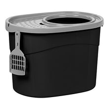 Load image into Gallery viewer, IRIS USA Top Entry Cat Litter Box with Cat Litter Scoop TECL-20