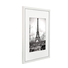 Load image into Gallery viewer, upsimples 11x14 Picture Frame Set of 5,Display Pictures 8x10 with Mat or 11x14 Without Mat,Wall Gallery Photo Frames,White
