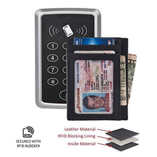 Load image into Gallery viewer, Slim Minimalist Wallet Front Pocket RFID Blocking Real Leather credit card holder for Men & Women (MOSS CRAZY HORSE)