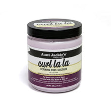 Load image into Gallery viewer, Aunt Jackie's Curl La La, Lightweight Curl Defining Custard, Creates Long Lasting Curly Hair with Mega-moisture Humectants, Enriched with Shea Butter and Olive Oil, 15 Ounce Jar