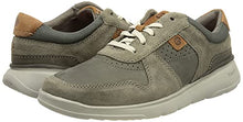 Load image into Gallery viewer, Clarks Men's Gaskill Vibe Sneaker, Dark Grey Combination, 12 Wide