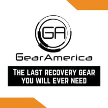 Load image into Gallery viewer, GearAmerica Off-Road Recovery Kit - Ultimate 4x4 Winching Accessories - Includes Tow Strap, Tree Saver, Heavy Duty Snatch Block Pulley, Winch Line Dampener, Recovery Gloves & Black D-Ring Shackles