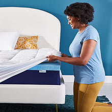 Load image into Gallery viewer, Sleep Innovations Dual Layer Enhanced Support Gel Memory Foam Mattress Topper, 4 Inches, King