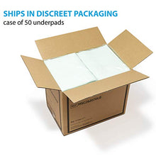 Load image into Gallery viewer, Medline Heavy Absorbency Underpads, 36" x 36" Quilted Fluff and Polymer Disposable Underpad, 50 Per Case, Great Protection as Bed Pads and Pee Pads