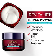 Load image into Gallery viewer, L’Oreal Paris Skincare Revitalift Triple Power Fragrance-Free Face Moisturizer with Pro Retinol, Hyaluronic Acid & Vitamin C, Reduce Wrinkles, Firm and Brighten Skin, 2.55 Oz