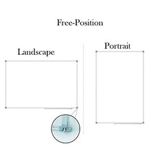 Load image into Gallery viewer, Lockways Magnetic Dry Erase Board - Magnetic Whiteboard/White Board 36 x 24 Inch, 1 Dry Erase Markers, 2 Magnets for School, Home, Office