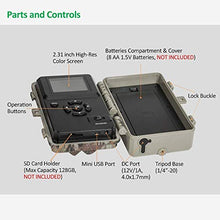 Load image into Gallery viewer, GardePro A3 Trail Camera 24MP 1080P, H.264 HD Video, Clear 100ft No Glow Infrared Night Vision, 0.1s Trigger Speed, 82ft Motion Detection, Waterproof Cam for Wildlife Deer Game Trail