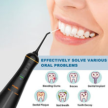 Load image into Gallery viewer, Water Flosser and Electric Toothbrush Combo, Cordless Dental Oral Irrigator with 6 Modes 6 Jet Tips & 4 Brush Heads, LCD Display & DIY Mode, 300ML IPX7 Waterproof Teeth Cleaner for Braces Bridges Care