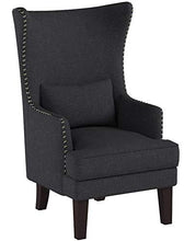 Load image into Gallery viewer, Homelegance Avina Fabric Wingback Chair, Charcoal