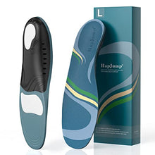 Load image into Gallery viewer, Plantar Fasciitis Pain Relief Feet Insoles Orthotics Arch Support Insoles with Motion Control Shoe Inserts Work Boot Flat Feet Comfortable for Men and Women Improve Balance, L