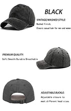 Load image into Gallery viewer, Unisex Vintage Washed Distressed Baseball Cap Adjustable Sun Visor Hat,Grey