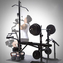 Load image into Gallery viewer, visdron Weightlifting Bench with Weights, Weightlifting Bench Olympic Weight Bench for Full-Body Workout Weightlifting Bench Adjustable with Rack