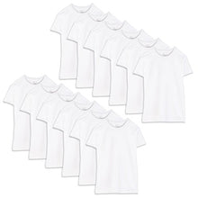 Load image into Gallery viewer, Fruit of the Loom mens Stay Tucked Crew T-shirt Underwear, Classic Fit - White 12 Pack, Large US
