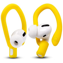 Load image into Gallery viewer, WC HookZ - Upgraded Over Ear Hooks for AirPods Pro & AirPods 1, 2 & 3-2 Size Pairs Included in Package, Made by Wicked Cushions | Neon Yellow
