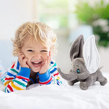 Load image into Gallery viewer, Stuffed Elephant Plush Animal Toy 24 INCH+ 9.8 INCH(2PC)