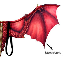 Load image into Gallery viewer, Coedfa Halloween Costume Party Decorations, Halloween Props, Halloween Supplies Halloween Cosplay Fantasy Halloween Dinosaurio Dragon Costume Cosplay Animal Wing Accessory (Red)